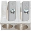 Kum 2-hole Pencil Sharpener Magnesium Alloy Wedge Profile