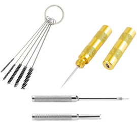 ROSEMARY Airbrush Cleaning Repairing Set Airbrush Cleaning Kit Includes 3 Different Upgraded of Airbrush Repair Tool,5 Different Diameters Brushes