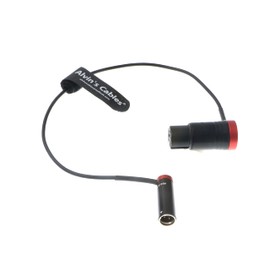 Low-Profile 3-Pin Mini XLR Male to XLR Female Full Size Audio Cable for BMPCC 4K 6K Camera, Video Assist, Original Plug Alvin's Cable Red 36 cm