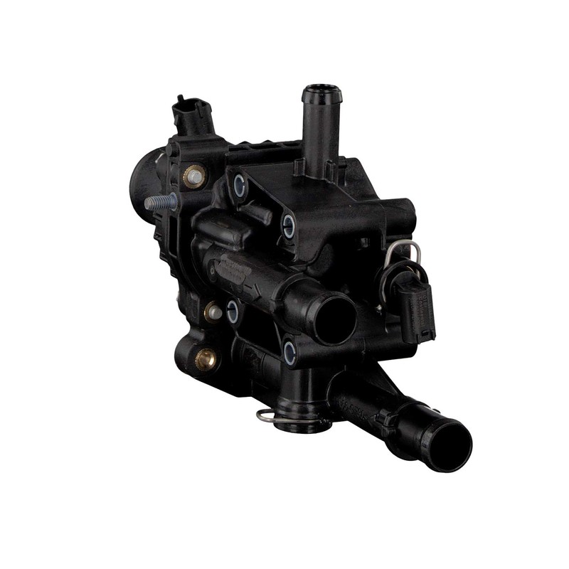 febi bilstein Thermostat Housing with Sensor, Temperature Switch and Gasket,