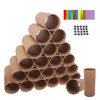 SUITUS 40 Pack Cardboard Tubes Bulk Craft Rolls Tubes, 1.6X3.9