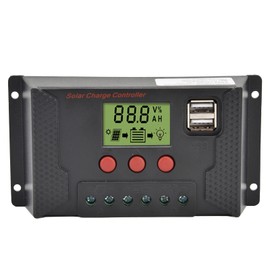 PWM LCD Solar Charge Controller 12V 24V 10A Battery Charge Regulator with 2 USB Port