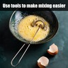 1 Piece Stainless Steel Egg Beater, Spiral Whisk, Mini Egg