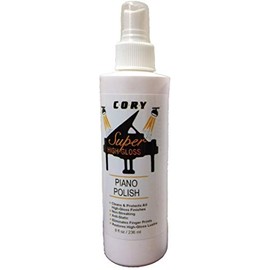 Cory Super High Gloss Piano Polish - 1 Bottle, 4 Ounce Spray for Pianos with High Gloss Finishes