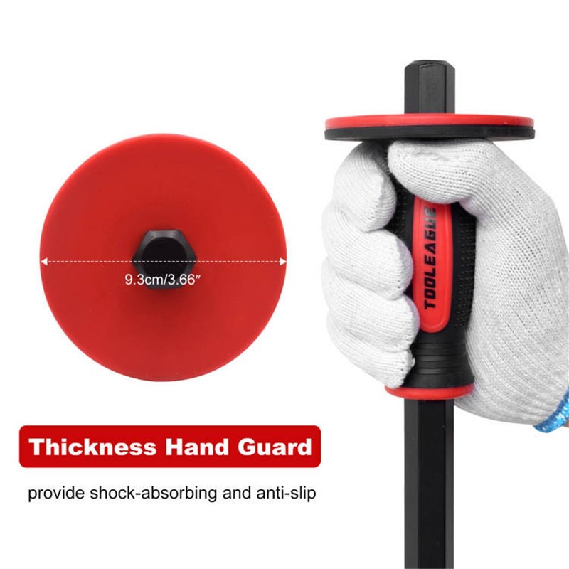 TOOLEAGUE Heavy Duty Masonry Chisel,8 inches Brick Chisel with Hand