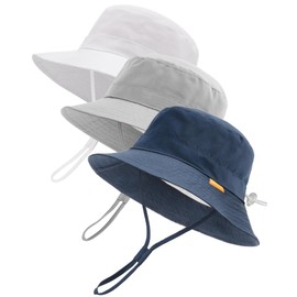 FURTALK Baby Toddler Sun Hat Kids Bucket Hat UPF50+ UV Adjustable Lightweight Breathable for Outdoor Activities