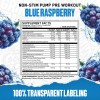 Abe Pump Stim Free Pre-entreno 40 Servs Sabor Blue Razz