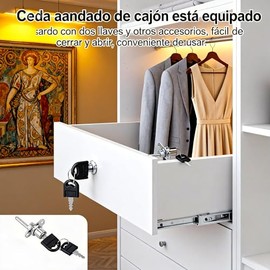 Cajón Escritorio Armario Gabinete Cerradura de émbolo, 2 Piezas Muebles Cajón Armario Archivador Cerradura con Llaves Seguridad de Oficina Muebles de Bricolaje Hardware(16mm silver single lock)
