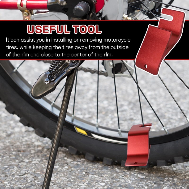 Motorcycle Tire Bead Installation Holder Hook, Off-Road Tire Installation Removal