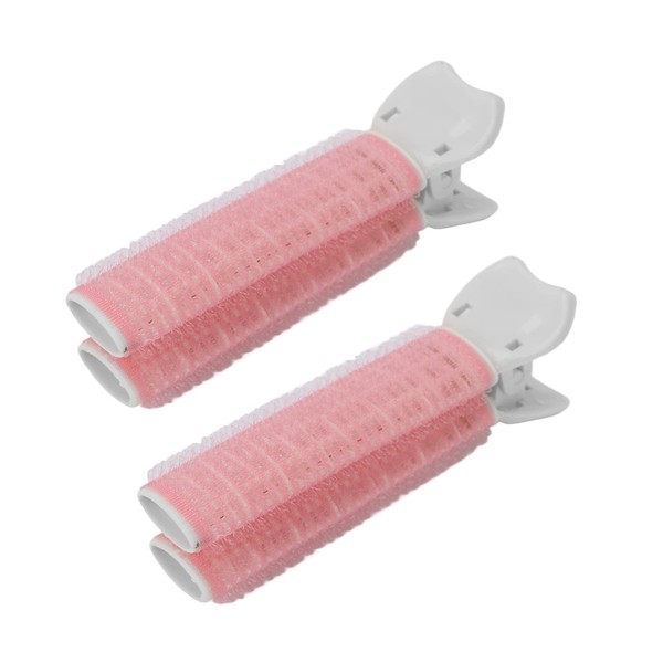 Curlers Volumising Curlers Root Clips, 2 Pieces Natural Fluffy Hair Volumising Clips Hair Volume Roller Curler Clip, Women Girls Volumizing Hair Root Clips Pony Styling Tool (Pink)