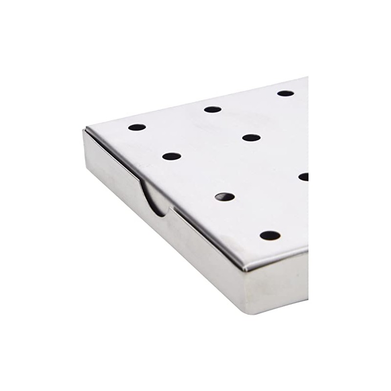 Genware NEV-SSDT3015 Drip Tray, Stainless Steel, 30 cm x 15