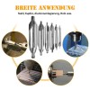 Unbranded 6Pcs HSS Center Drill Bits Set Combined Countersinks Kit