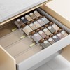 PanPanPal Spice Drawer Organizer, 8 Pack Clear Seasoning Organizer Rack,
