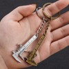 DLPRK 2 Pcs Precision Mini Caliper Aluminum Key Chain Keychain