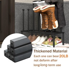 SINKHANUN Boot Rack Shoe Organizer - Double Layered Boot Organizer for Tall B...