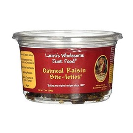 Laura's Wholesome Junk Food Cookie, Oatmeal Raisin, 7 Ounce (Pack of 6)