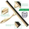 LPOLER Stainless Steel Squeegee for Shower Doors, All-Purpose Shower Squeegee