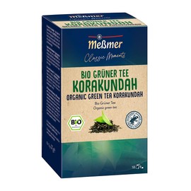Meßmer Classic Moments Organic Green Tea Korakundah | 100% Organic | Green Tea | 18 Tea Bags