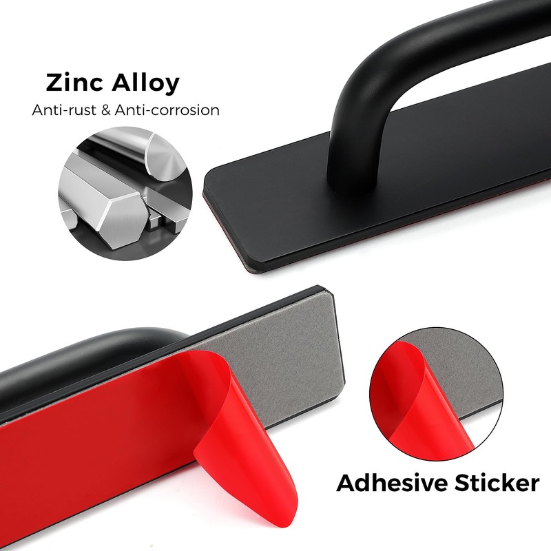 Ravinte Adhesive Cabinet Handles Self Stick Drawer Pulls Stick on