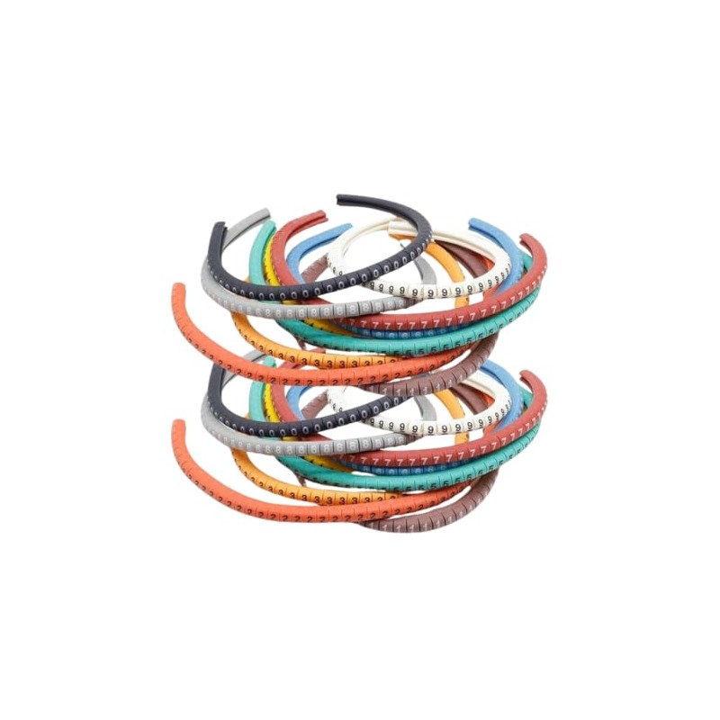 1,000 PCS EC-0 Cable Wire Marker 0 to 9 Number