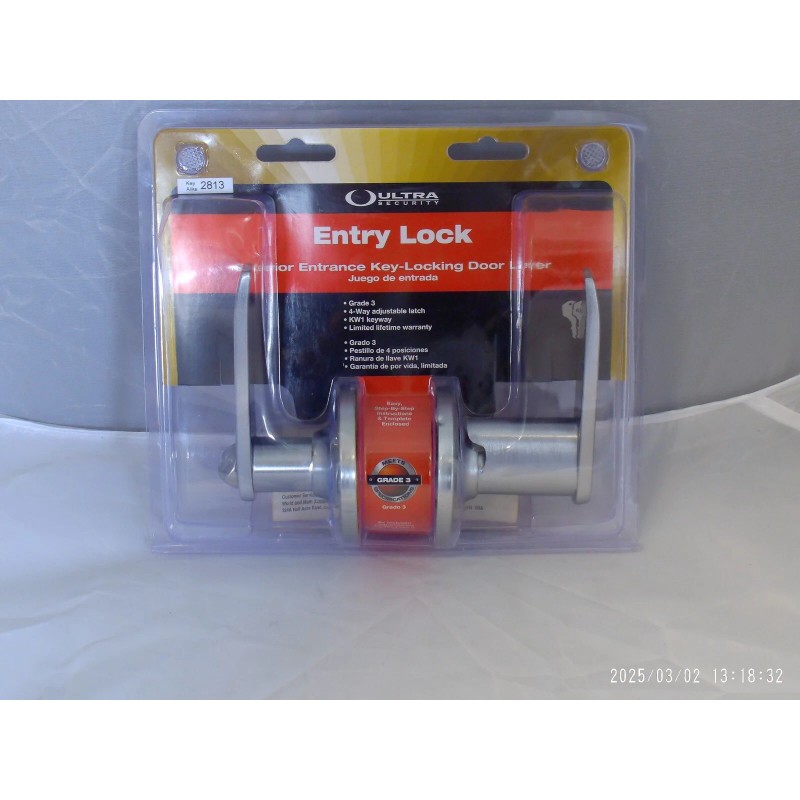 Ultra Security "NEW" Ultra Security Exterior Entrance Key Locking Door