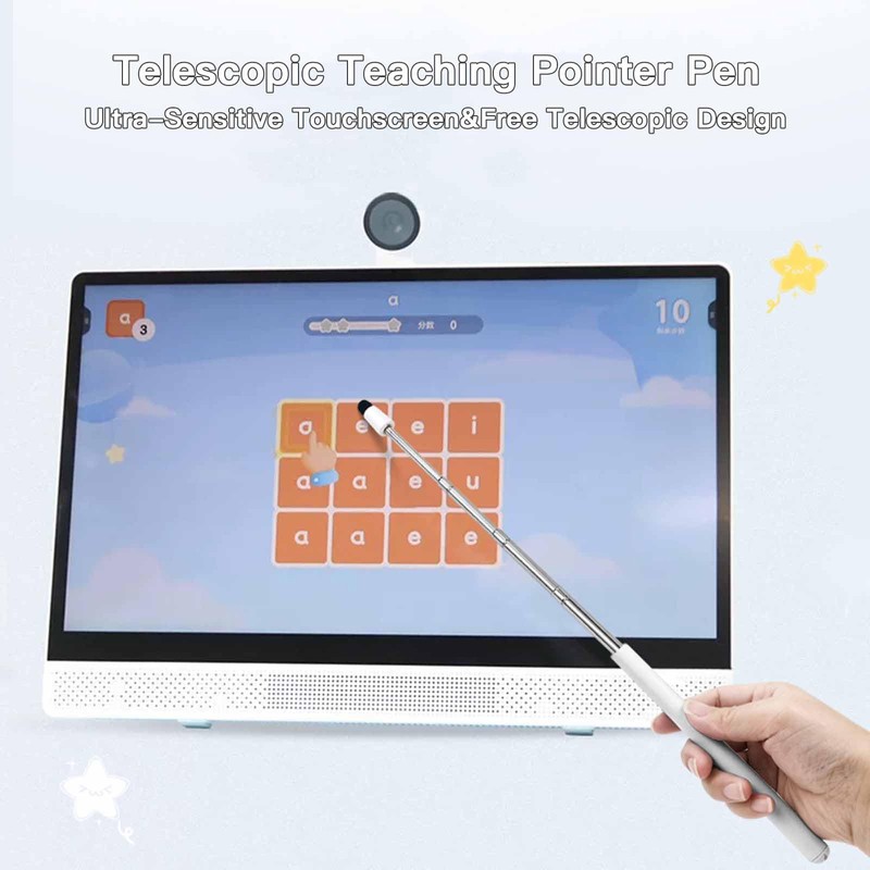 Telescopic Stylus Pen,2-in-1 Pointer Stick and Touch Screen Pen,Retractable and