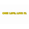 One Life Live It 4x4 Off Road Car Sticker Yellow