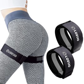LOEUO Booty Bands for Working Out Glutes, Adjustable Blood Flow Restriction Bands with Non Slip for Workout Butt & Thigh Building, Occlusion Bands for Women and Men Glutes Easy to Carry
