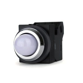 IDEC APS126DNPW Pilot Light, TWS Series, φ25 mm, Round Shape, LED Illumination, AC200/220V