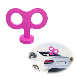 Gasedin Wind Up Key,Funny 3Droll Sticker for Car Decoration,Cute Clockwork Auto Exterior StickerRose Red
