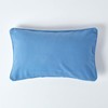 Homescapes Blue Cushion Cover 30 x 50 cm, Decorative Cushion