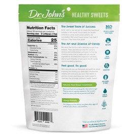 Dr. John’s Sugar Free Berry Swirl Lollipops – Keto Friendly, Vegan, Gluten Free – Xylitol & Erythritol, +Fiber & Vitamin C, Individually Wrapped – 60 Count (1 lb)