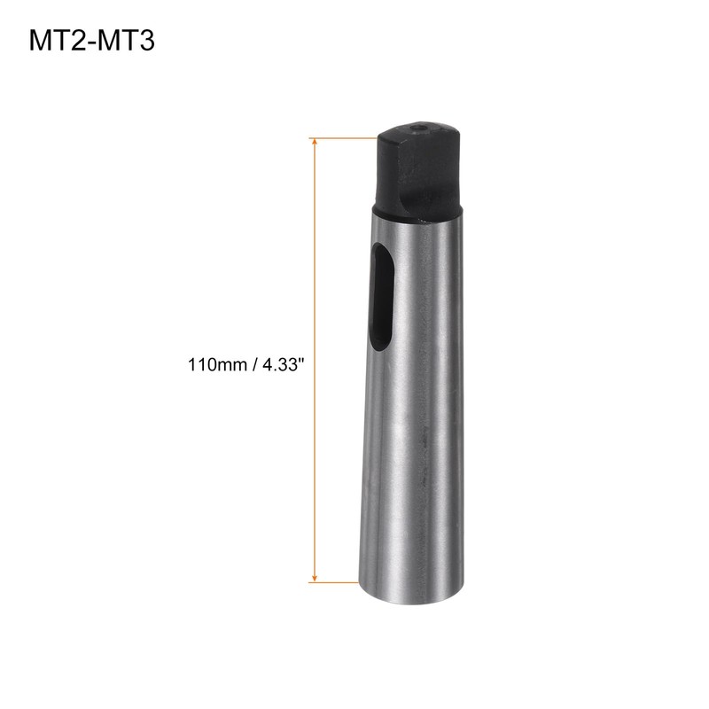 Sourcing Map 2PCS Morse Taper Adapter MT3-MT2, High-Carbon Steel, Drill