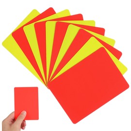 NUOLUX Referee Cards Warning Cards Red and Yellow Cards Soccer Referee Supplies Set Yellow Cards Red Cards Blank Cards Football Futsal Referee Equipment (Pack of 10)