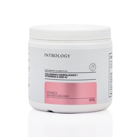Intrology Colágeno Hidrolizado con Vitamina D 400 IU, Suplemento Alimenticio, 250g