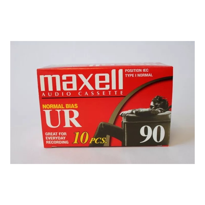Maxell UR-90 Minute Standard Recording Cassette Box of 10