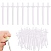 60 Pieces Plastic Wax Applicator Wands with Disposable Spatulas for