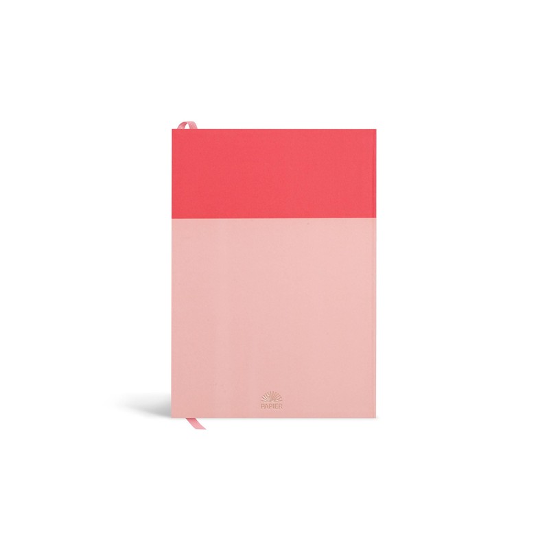 Papier Undated Daily Planner - Pink | Flexi-Cover A5 Notebook