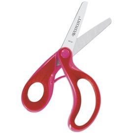 Westcott 22001 00 Ergo Junior Soft Grip Scissors Craft Scissor – Steel 12.9 x 6.1 x 1 cm – pink