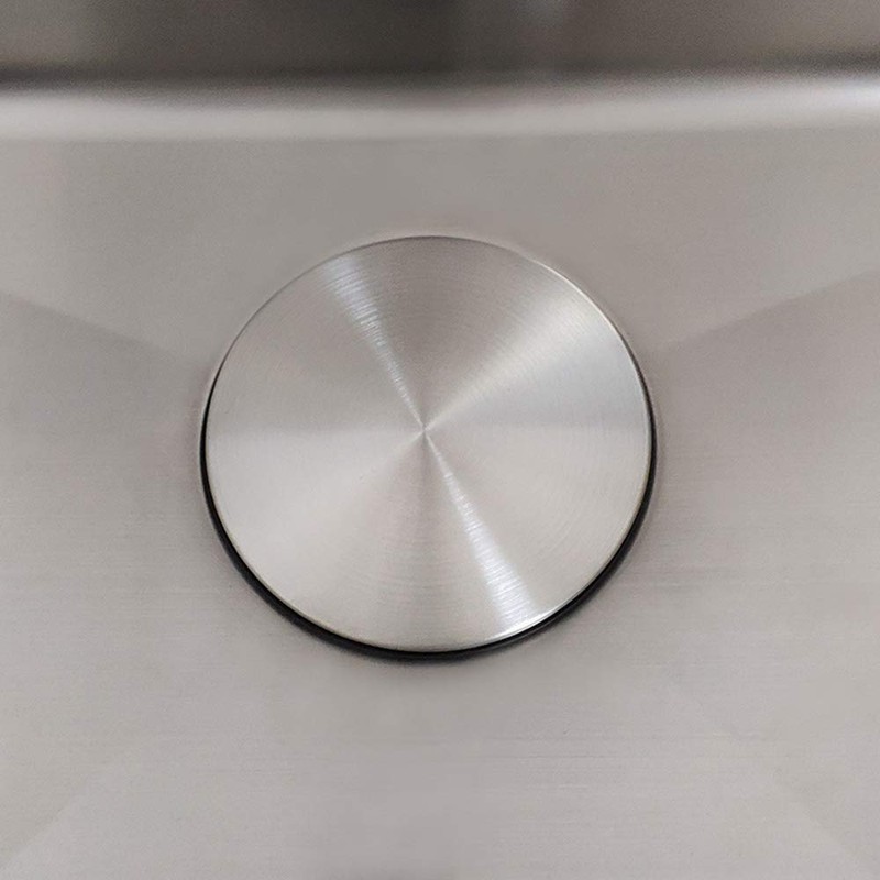 GZILA Kitchen Sink Stopper, Flat Decor Cover 304 Stainless Steel