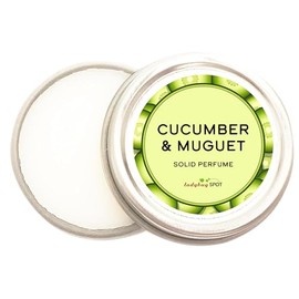 Ladybug Spot Gourmand Solid Perfume | All-Natural, Phthalate-Free Fragrance Balm | Long-Lasting, Highly Scented, Layerable Formula | Portable 1/4 oz Travel Tin (Cucumber & Muguet)
