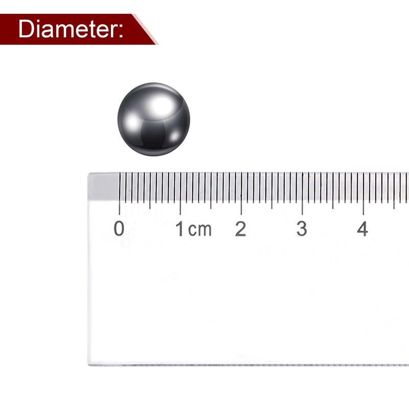 sourcing map 60pcs Precision Balls 12mm Diameter Carbon Steel Ball