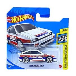 Hot Wheels 1985 Honda CR-X (White) 3/10 HW Speed Graphics 2021 - 90/250 (Short Card) GRY46