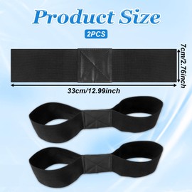 Bewudy 2 PCS Golf Swing Band, Golf Connection Band Golf Swing Training Aid Bands Elastic Swing Correcting Arm Bands for Unisex Beginners Practice