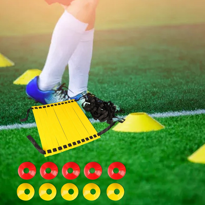 Speed Agility Train Kit Agility Football Ladder Soccer Cones Training