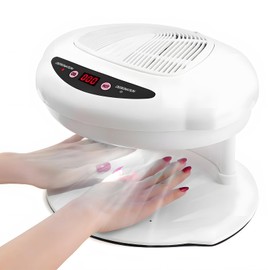 QUTUNI Nail Dryer for Regular Polish, 400W Air Nail Dryer Fan with Auto Sensor, Professional Nail Drying Fan with Hot and Cool Air for Salon and Home Use
