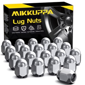 MIKKUPPA 20PCS M12x1.25 Lug Nuts - 3/4" Hex Chrome OEM Factory Style Acorn Conical Seat Dome Top 0.95" Tall Lug Nuts Replacement for Subaru Crosstrek Forester Impreza Legacy Outback