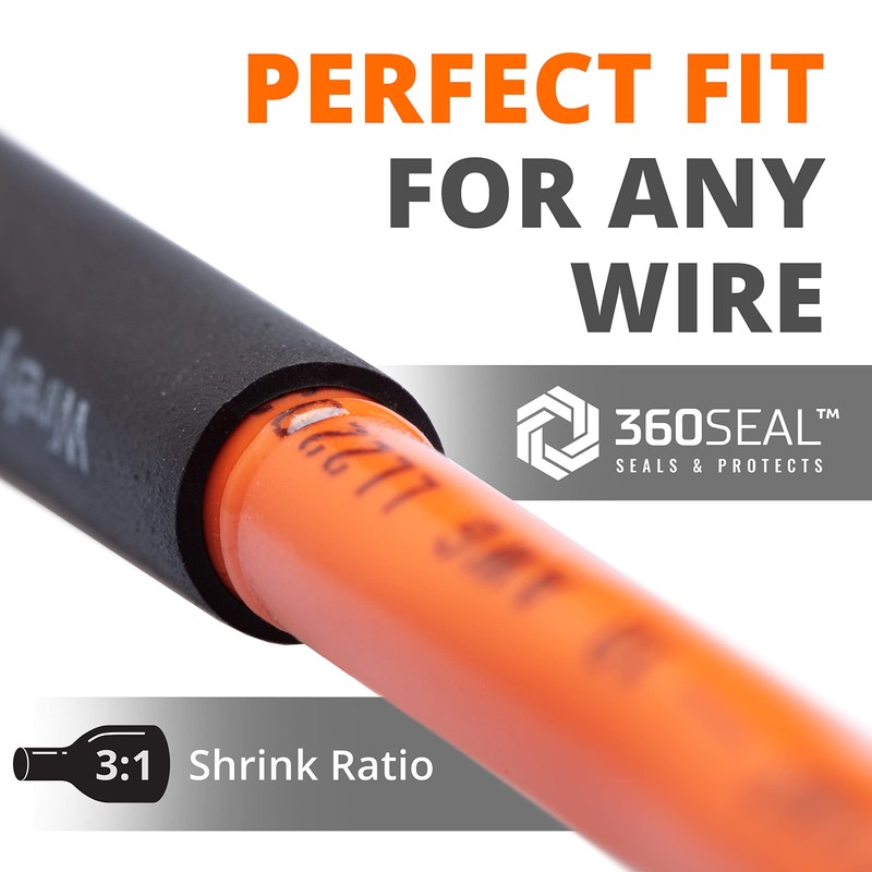 Wirefy | Heat Shrink Tubing - 3/16" inch - 3:1