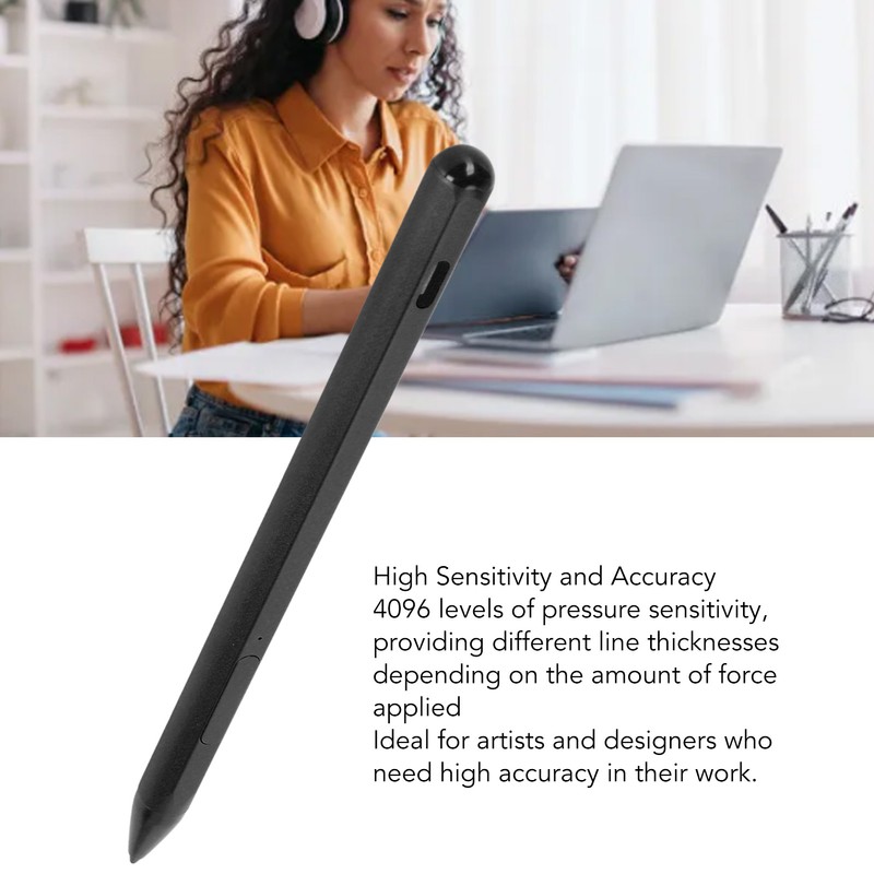 Laptop Stylus Pen with 3 Replacement Nibs Palm Rejection Rechargeable