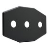 Westbrass Three-Hole Remodel Plate, Matte Black, D505-62